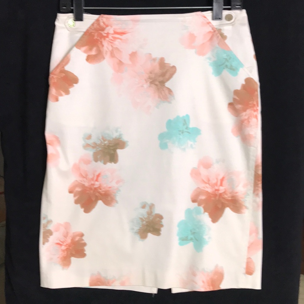Calvin Klein flowered print skirt